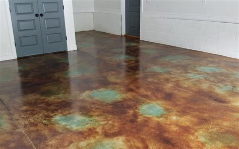 How To Make Concrete Acid Stain Look Marbleized Direct Colors