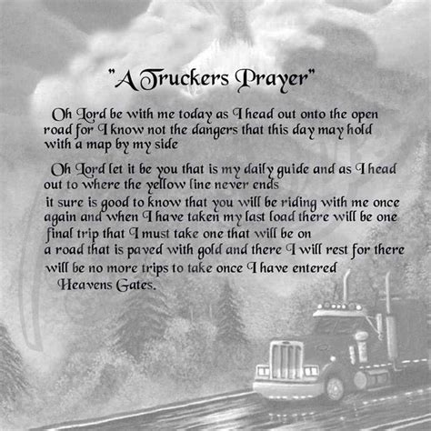 Trucker Quotes Funeral Quotes Prayer Poems