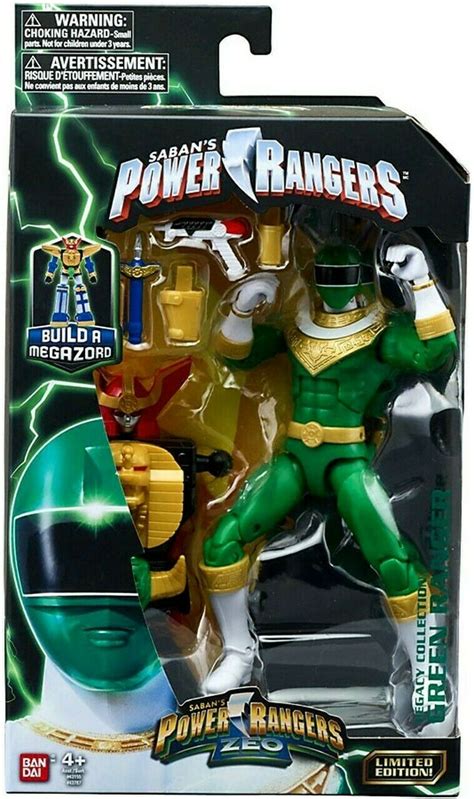 Power Rangers Zeo Legacy Build A Megazord Green Ranger Action Figure
