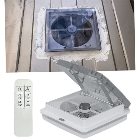 Buy Rv Roof Fan Vent With Rain Sensor Volt Speed Motor Remote Intake Exhaust Smoke