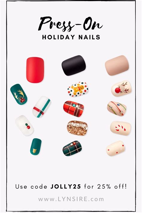 50 Pretty Christmas Nail Ideas You Need To Try In 2021 Lynsire Christmas Nails Holiday
