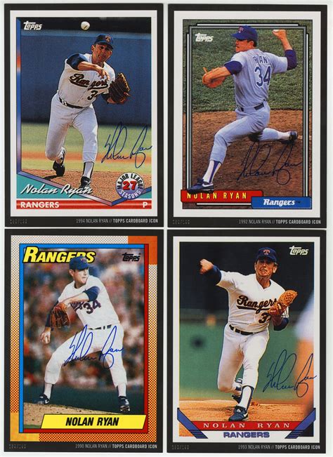 Shop with afterpay on eligible items. Lot Detail - 2015 Topps Cardboard Icon Nolan Ryan (1968-1994) 5" x 7" Signed Cards Complete Set ...