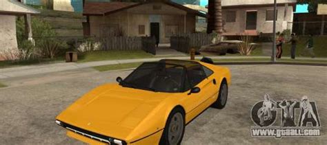 San andreas on pc can be found right here. Ferrari 308 GTS Quattrovalvole for GTA San Andreas