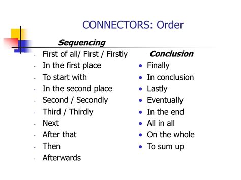 Ppt Sentence Linkers And Connectors Powerpoint Presentation Free