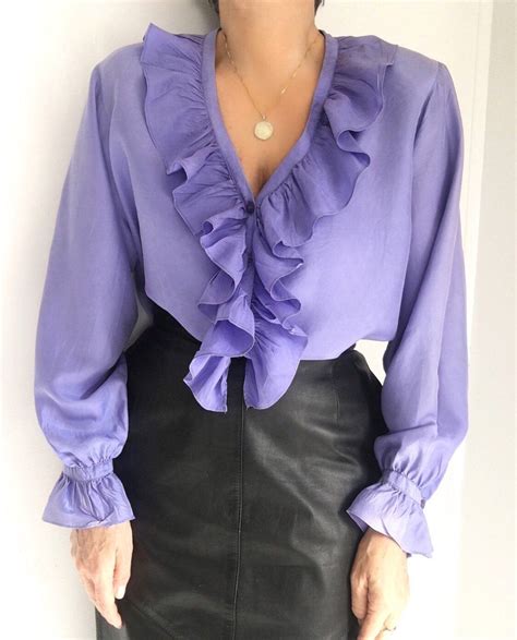 Excited To Share This Item From My Etsy Shop Vintage Silk Lavender Ultralight Ruffled Collar