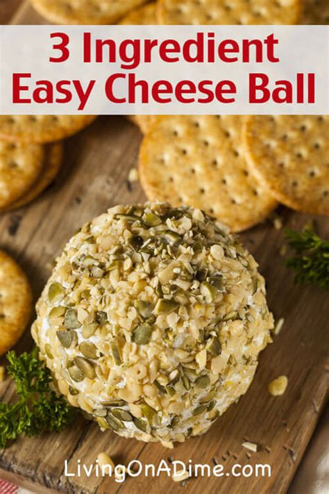 3 Ingredient Easy Cheese Ball Recipe