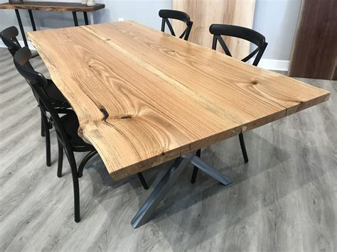 Shenandoah Live Edgered Oak Dining Table Pathway Tables