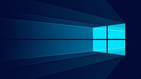 Windows 10 4k Wallpaper Microsoft Windows Minimalist Blue Background