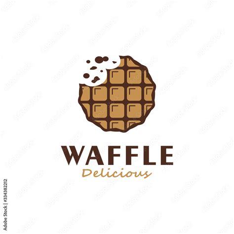Delicious Waffle Logo Design Inspiration Stock Vector Adobe Stock