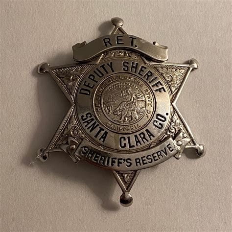 Santa Clara County Californië Deputy Sheriff Badge Etsy