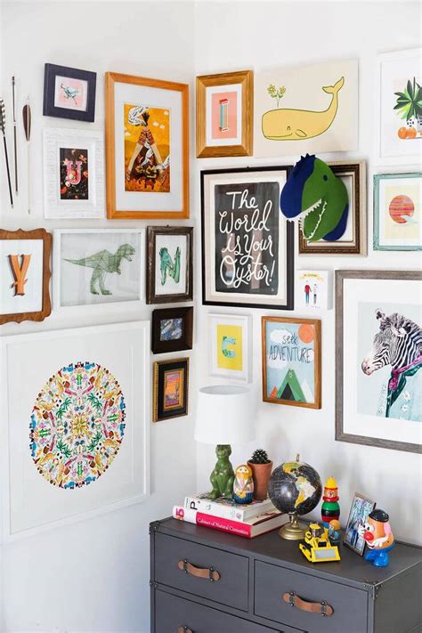 How To Do A Wall Gallery With Your Childrens Art Paul And Paula