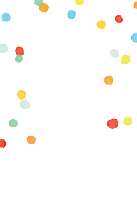 Whimsical polka dots - Birthday Invitation Template (Free) | Greetings