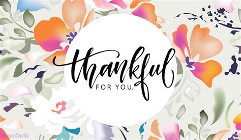 With lots of sizes and finishes to choose from, you're sure to find a thanks card to suit you. Free I'm Thankful for You eCard - eMail Free Personalized ...