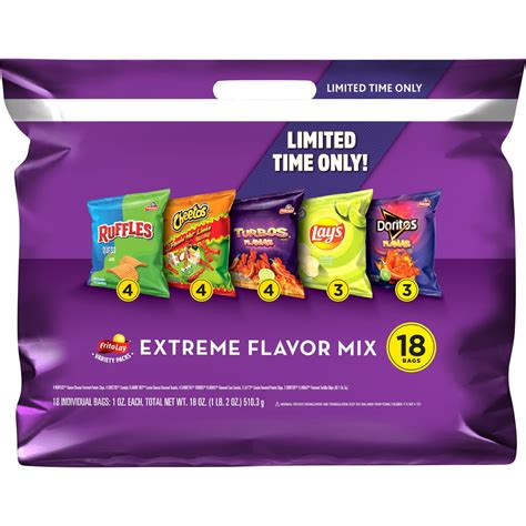 Frito Lay Extreme Mix Variety Pack 18 Count
