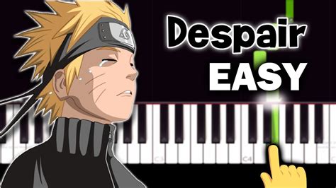 Naruto Shippuden Ost Despair Easy Piano Tutorial Youtube