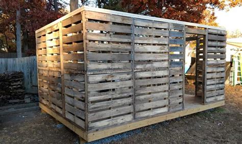 Workshopshed Using Pallet Wood And Other Recycled Lumber Pallet Sheds