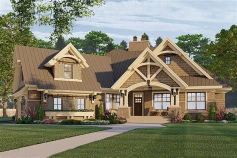 Craftsman House Plan With Magnificent Curb Appeal 14635rk