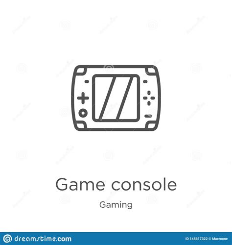 Game Console Icon Vector From Gaming Collection Thin Line Game Console
