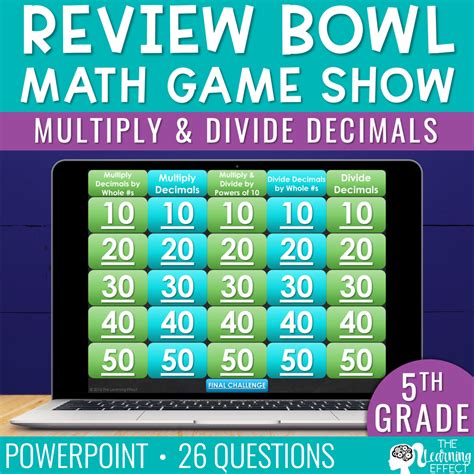 Multiply And Divide Decimals Game Show 5th Grade Shop The