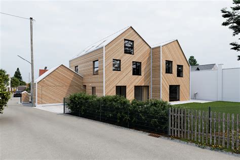 Pair Of Timber Homes In Munich Danil Davydov Cgarchitect Architectural Visualization