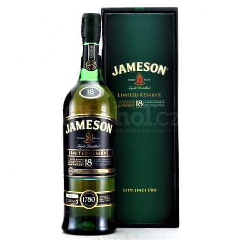 Aukce Jameson Limited Reserve 18y 0 7l 40 GB ALKOHOL Cz
