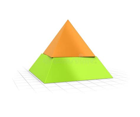 Layered Pyramid Three Levels Stock Illustration Illustration Of