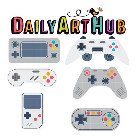 Game Controllers Clip Art Library