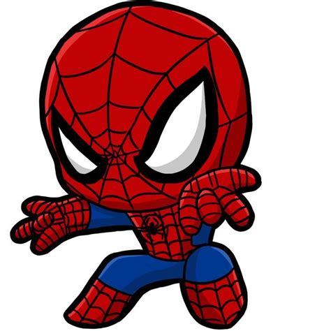 Cute Spider-Man SVG in 2021 | Chibi marvel, Marvel cartoon drawings
