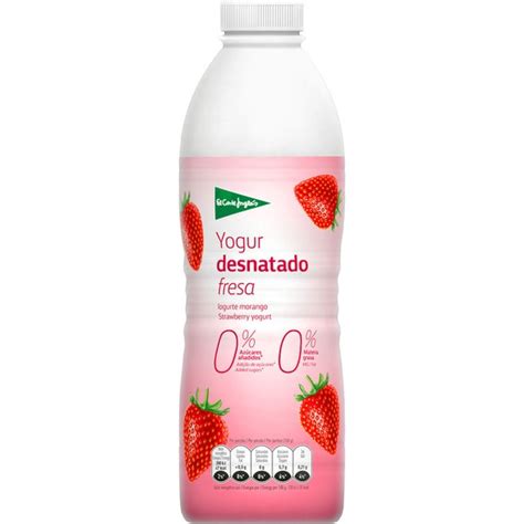 Comprar Yogur L Quido Con Fresa Desnatado M G Az Cares A Adidos Sin Gluten Botella L