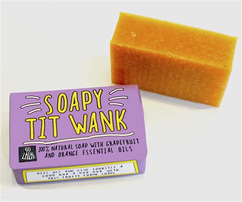 soapy tit wank soap bar go la la greeting cards and ts