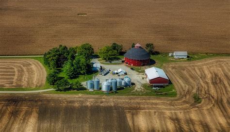 Indiana Farm Aerial View Photograph By Mountain Dreams Pixels