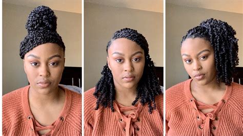 Easy Styles For Spring Twists How To Style Braids Youtube