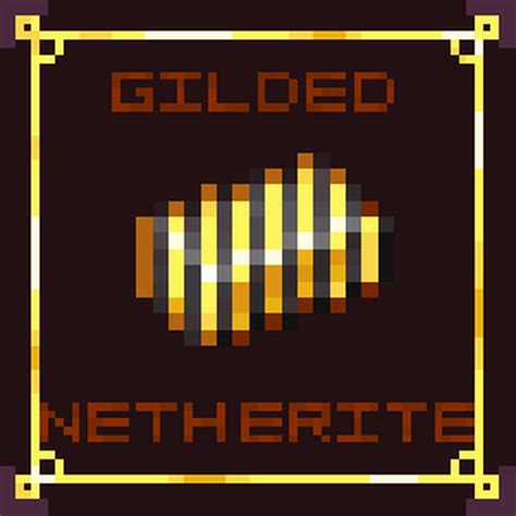 Gilded Netherite Minecraft Texture Pack
