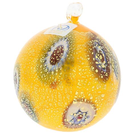 Shop wayfair for all the best yellow christmas ornaments. Christmas Tree Ornaments | Murano Glass Medium Millefiori ...