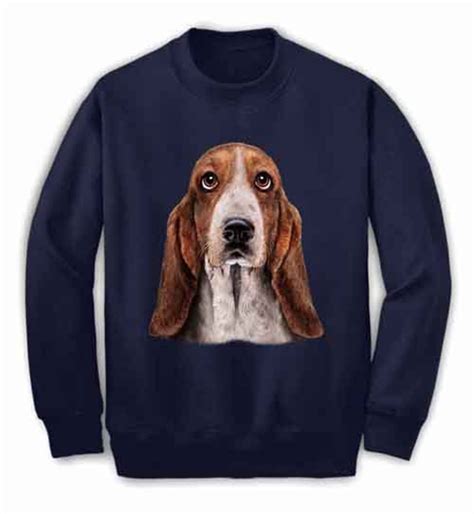 Basset Hound Dog Face Sweatshirt Unisex Men Women Etsy Uk
