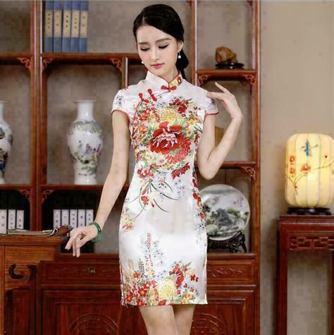 sexy traditional chinese women s silk satin mini dress cheongsam qipao sz s 2xl ebay