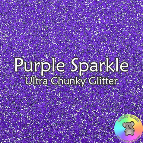 Purple Sparkle Chunky Glitter Fabric Krafty Koala