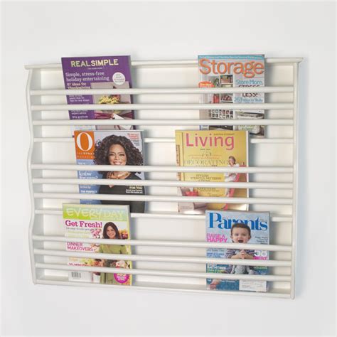 Do you think bathroom magazine rack wall mount looks great? Deluxe Wall-Mount Magazine Rack - Contemporary - Magazine ...