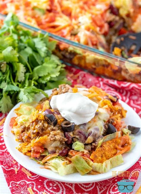 Start by preheating your oven and then go ahead and prepare a casserole dish with nonstick cooking spray and set aside. THE BEST DORITO CASSEROLE (+Video) | The Country Cook