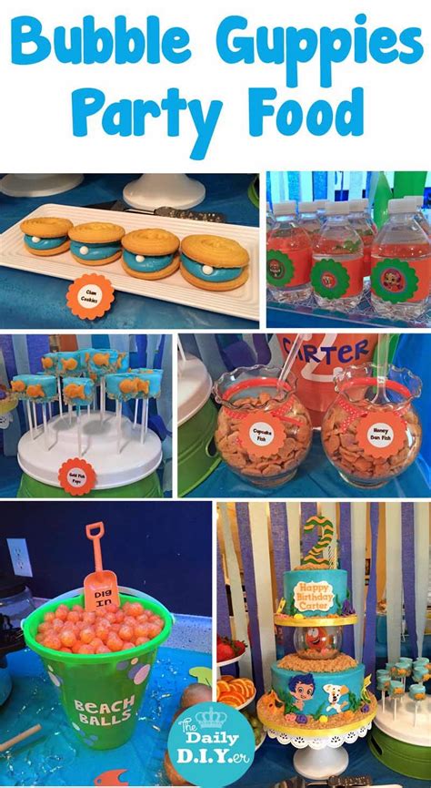 6 bubble guppies stickers birthday sipper cups with lids party favor cups The Daily DIYer: Bubble Guppies Party: Food
