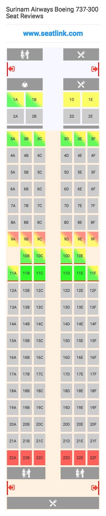 Surinam Airways Boeing Seat Map Seating Charts American Airlines Airbus