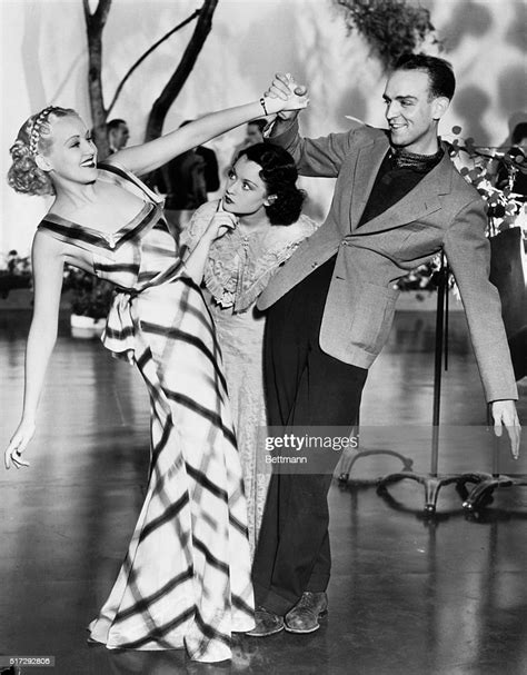 Movie Star Betty Grable Dances With Choreographer Hermes Pan On A