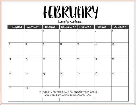 Word Templates Calendar Customize And Print