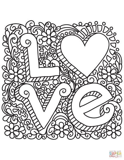 Love Printable Coloring Pages Printable Word Searches