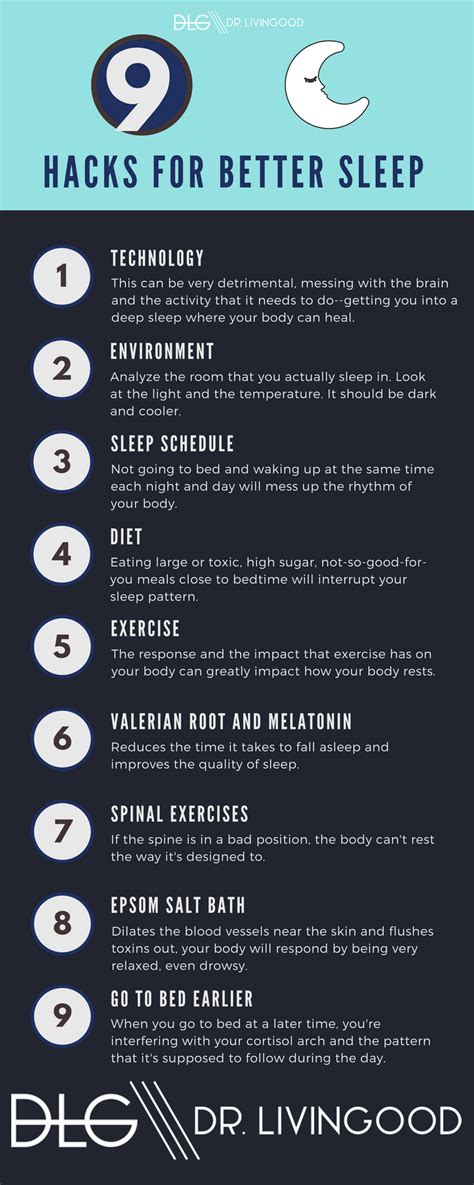 9 Simple Hacks For Better Sleep Infographic Better Sleep How To Get Sleep Helpful Hints