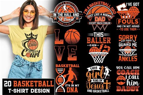 Basketball T Shirt Design Bundle Bundle · Creative Fabrica