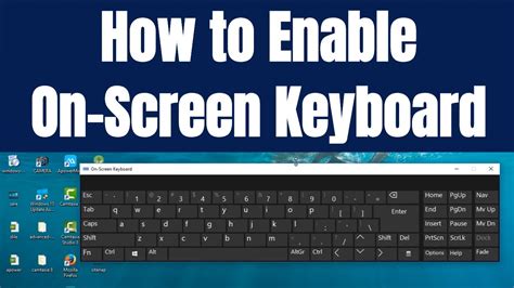 How To Enable Or Disable The Onscreen Keyboard In Windows 10 Youtube Images