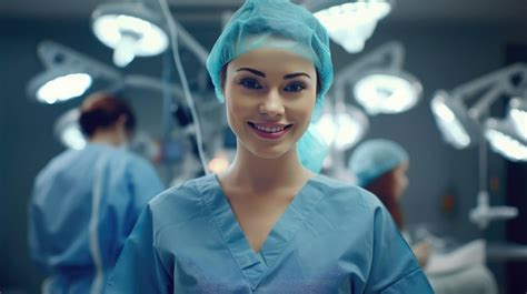 Premium Photo Smiling Surgeon Woman Portrait In Surgical Operating