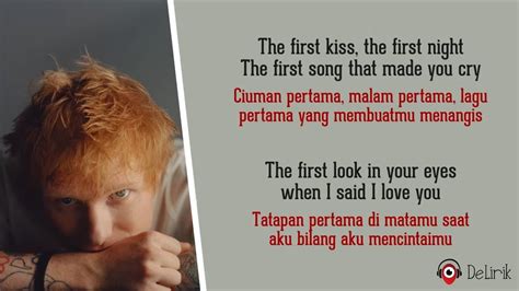 First Time Ed Sheeran Lirik Lagu Terjemahan Youtube