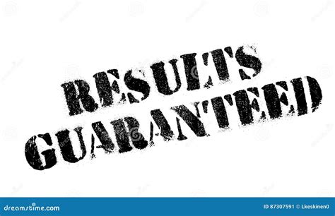 Results Guaranteed Rubber Stamp Stock Vector Illustration Of Bonded